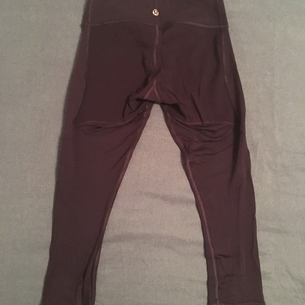 Purple Lululemon crop leggings size 2.